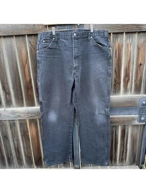 Faded Black Dickies Carpenter Jeans Canvas Men's Size 40 Waist